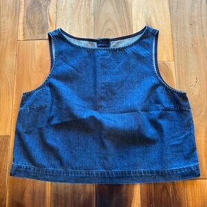 GAP Dark Blue Denim Crop Tank, never been worn